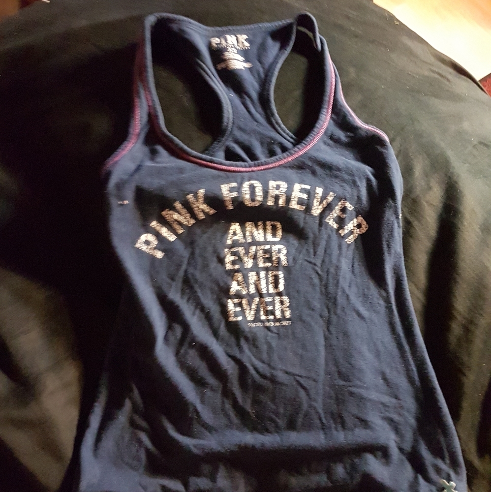 victoria secret " pink" racerback tank sz XS